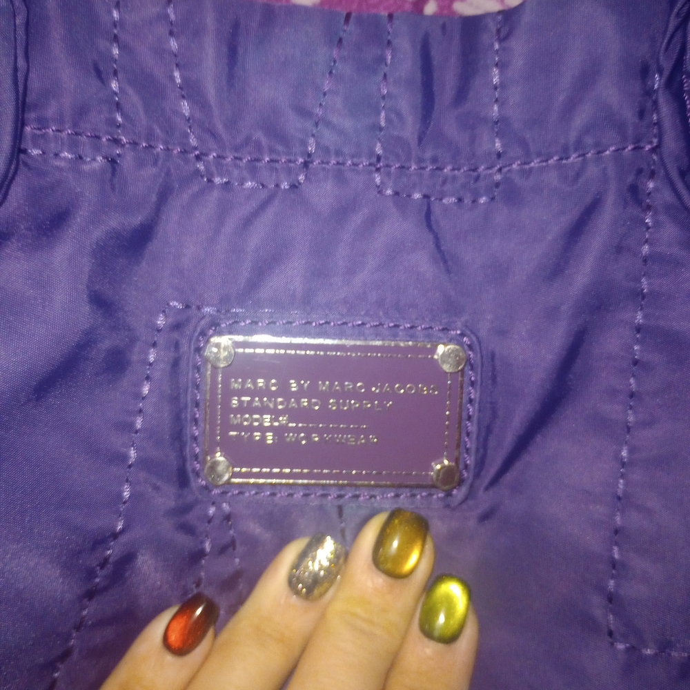 Marc Jacobs Purple Nylon Tote Bag - Picture 3 of 10